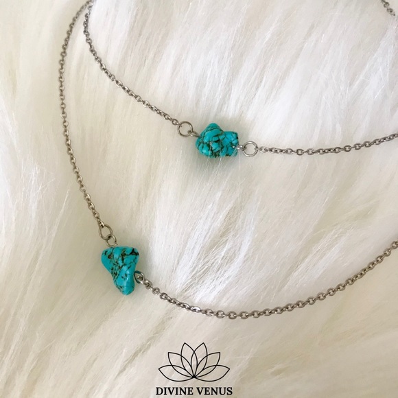 Genuine Turquoise Dainty Choker - Picture 3 of 8